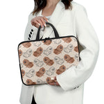Cute Pomeranian Pattern Print Laptop Sleeve With Handle