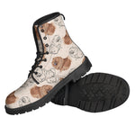 Cute Pomeranian Pattern Print Backpack