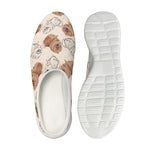 Cute Pomeranian Pattern Print Mesh Casual Shoes