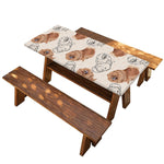 Cute Pomeranian Pattern Print Picnic Table Cover