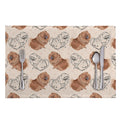Cute Pomeranian Pattern Print Placemat