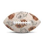 Cute Pomeranian Pattern Print Rugby Ball