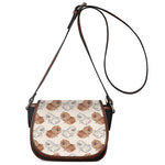 Cute Pomeranian Pattern Print Saddle Bag
