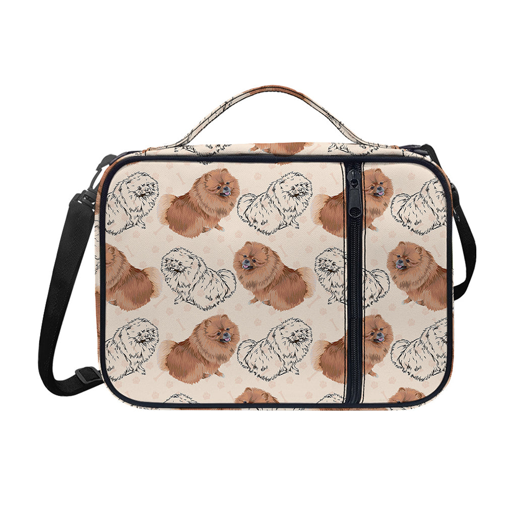 Cute Pomeranian Pattern Print Shoulder Strap Bible Bag