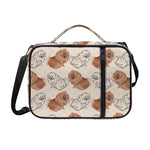 Cute Pomeranian Pattern Print Shoulder Strap Bible Bag