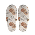 Cute Pomeranian Pattern Print Slippers