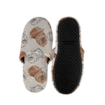 Cute Pomeranian Pattern Print Slippers
