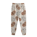 Cute Pomeranian Pattern Print Sweatpants