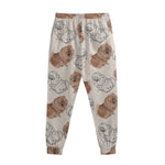 Cute Pomeranian Pattern Print Sweatpants