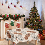 Cute Pomeranian Pattern Print Tablecloth