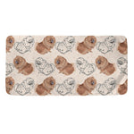Cute Pomeranian Pattern Print Towel