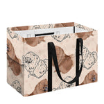 Cute Pomeranian Pattern Print Utility Tote Bag