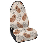 Cute Pomeranian Pattern Print Waterproof Car Seat Cover