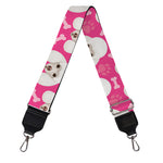 Cute Poodle Pattern Print Bag Strap