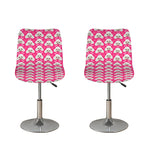 Cute Poodle Pattern Print Bar Stool Covers