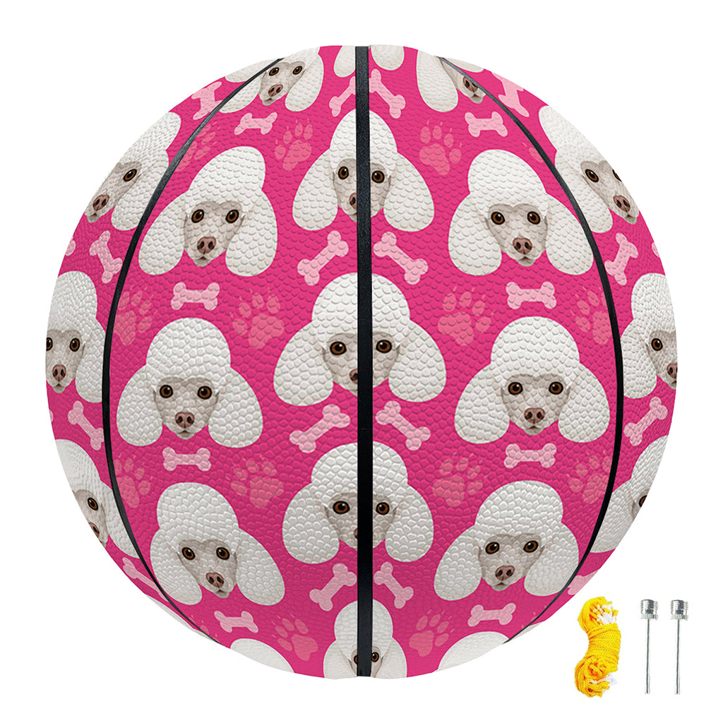 Cute Poodle Pattern Print Basketball