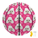 Cute Poodle Pattern Print Basketball