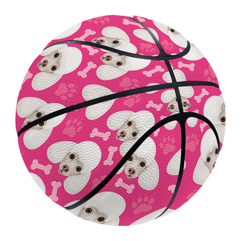 Cute Poodle Pattern Print Basketball