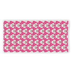 Cute Poodle Pattern Print Beach Towel