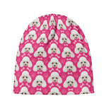 Cute Poodle Pattern Print Beanie