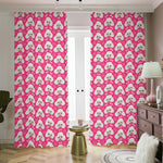 Cute Poodle Pattern Print Blackout Pencil Pleat Curtains