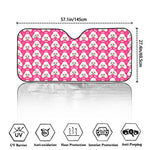 Cute Poodle Pattern Print Car Windshield Sun Shade