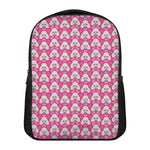 Cute Poodle Pattern Print Casual Backpack
