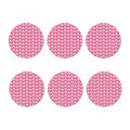 Cute Poodle Pattern Print Coaster Set