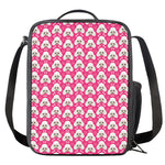 Cute Poodle Pattern Print Crossbody Lunch Bag