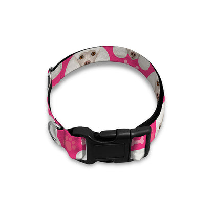 Cute Poodle Pattern Print Dog Collar