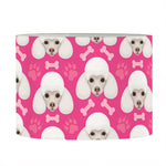 Cute Poodle Pattern Print Drum Lamp Shade