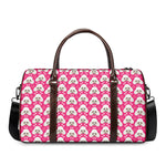 Cute Poodle Pattern Print Duffle Bag