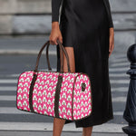 Cute Poodle Pattern Print Duffle Bag