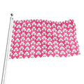 Cute Poodle Pattern Print Flag