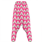 Cute Poodle Pattern Print Hammer Pants