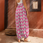 Cute Poodle Pattern Print Harem Pants