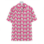 Cute Poodle Pattern Print Hawaiian Shirt