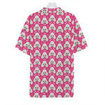 Cute Poodle Pattern Print Hawaiian Shirt