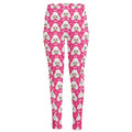 Cute Poodle Pattern Print High-Waisted Pocket Leggings