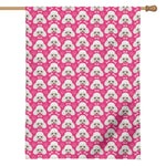Cute Poodle Pattern Print House Flag
