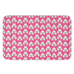 Cute Poodle Pattern Print Indoor Door Mat