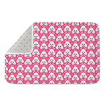 Cute Poodle Pattern Print Indoor Door Mat