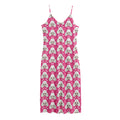 Cute Poodle Pattern Print Jersey Midi Cami Dress