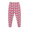 Cute Poodle Pattern Print Jogger Pants