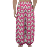 Cute Poodle Pattern Print Lantern Pants