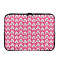 Cute Poodle Pattern Print Laptop Sleeve
