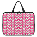 Cute Poodle Pattern Print Laptop Sleeve With Handle
