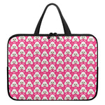 Cute Poodle Pattern Print Laptop Sleeve With Handle