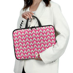 Cute Poodle Pattern Print Laptop Sleeve With Handle