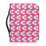 Cute Poodle Pattern Print Leather Bible Cover